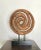 Early 21st Century Natural Wood Swirl Sculpture on Stand For Sale - Image 5 of 5