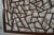 Wall Hanging Square Hardwood Window Panel in Cracked Ice Design For Sale - Image 4 of 7