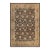 Floral Pak-Persian Black/Dark Gold Wool Rug - 10'1'' X 14'0'' For Sale
