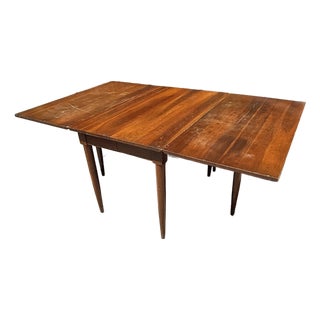 Vintage Willett Solid Cherry Transitional Drop Leaf Dining Table For Sale