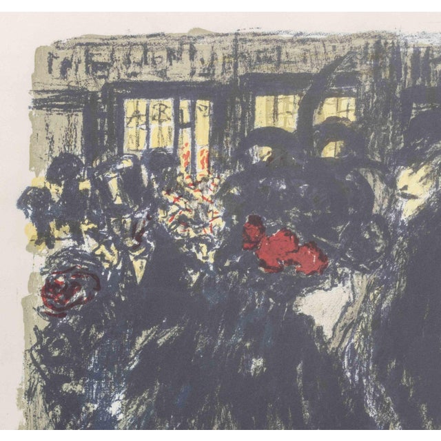 Impressionist Pierre Bonnard "Place Le Soir" Lithograph, 1899 For Sale - Image 3 of 6