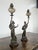 Art Nouveau Spelter Oil Lamps, Set of 2, in Very Good conditions. Up to 250V (Europe/UK Standard).The wiring of this item...