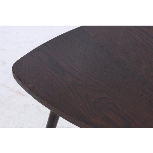 Black Mid-Century Kidney-Shaped Plant Side Table, 1960s For Sale - Image 8 of 9