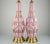 Mid-Century Modern Marbro Murano Glass Caged Lamps Pink For Sale - Image 3 of 9
