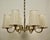 Six-Arm Chandelier in Brass with Silk Shades by Josef Frank for Oswald Haerdtl, 1935 For Sale - Image 3 of 16