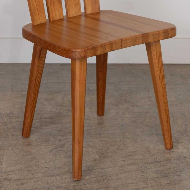 1970s Pine Dining Chairs by Goran Malmvall, Sweden, Set of 4 For Sale - Image 11 of 12