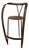 Vintage Handcrafted Cassina Style Oversized Sculptural Metal Ribbon Chair For Sale