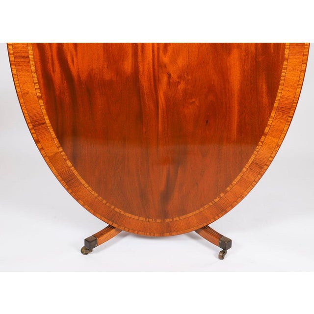 Vintage 20th Century Oval Dining Table & Shield Back Chairs from William Tillman, 1980s For Sale - Image 9 of 18