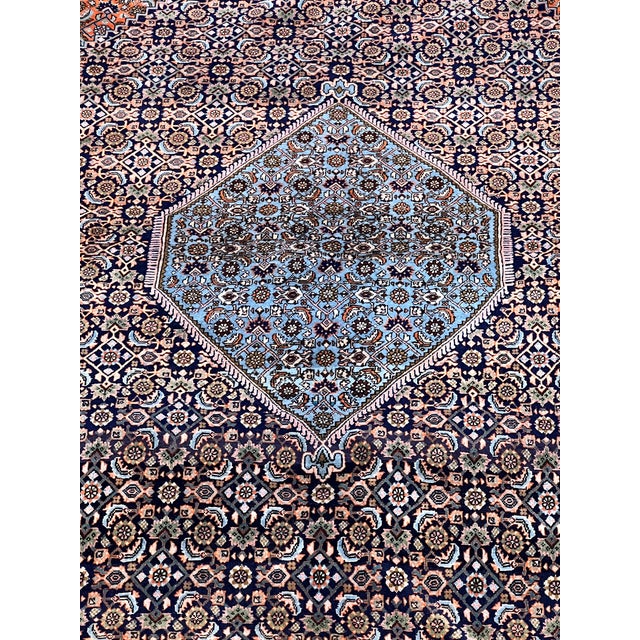 Vintage Persian Bijar Wool Rug 6’7” X 9’10” For Sale - Image 4 of 6