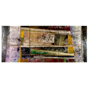 Juan Carlos Macias Abstract Triptych Painting