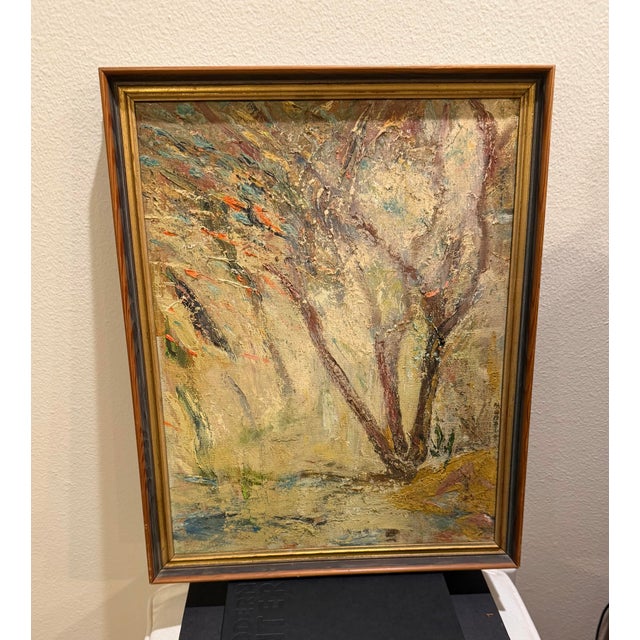 1960s A Vintage Landscape Painting by Artist, Eleanor Mohr Hill For Sale - Image 5 of 8
