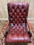 English Chesterfield Slipper Armchair in Tufted Leather For Sale - Image 6 of 8