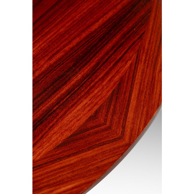 Mid-Century Danish Modern Dining Table W/ Pedestal Base in Rosewood by Skovby Møbelfabrik, Denmark, C. 1970s For Sale - Image 17 of 18