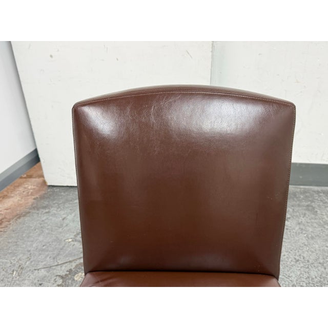 Animal Skin Marco Furniture Leather Side Chair For Sale - Image 7 of 12