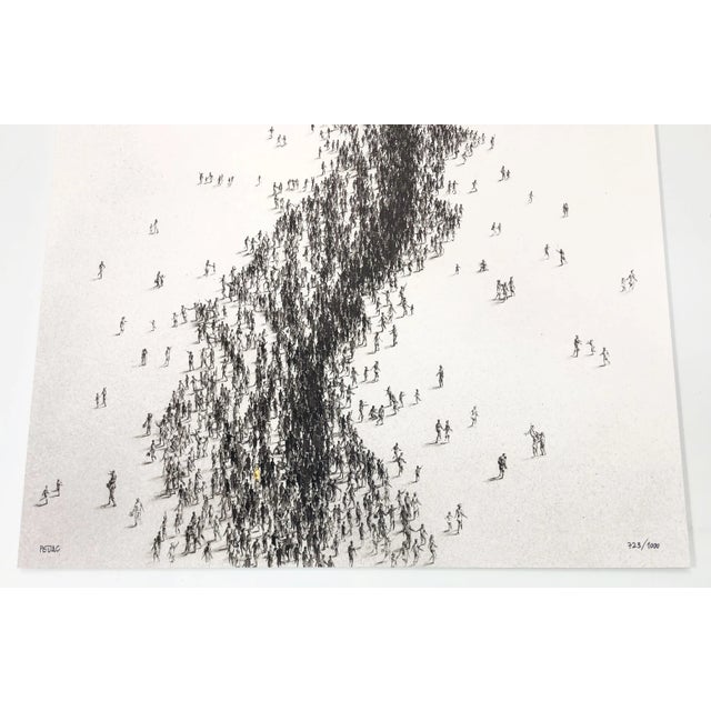 Street Art Pejac Hope (Unique Screen Print With Gold Leaf), 2024 For Sale - Image 3 of 4