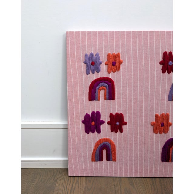 "Hyperaware" Contemporary Abstract Textile Artwork by Frances Sousa For Sale - Image 4 of 5