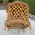 Camel 1980s Vintage Oval Rattan Wicker Cane Side Table For Sale - Image 8 of 13