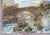 19th Century 19th Century English Folk Art Landscape Painting of a Bridge Over a Stream For Sale - Image 5 of 11