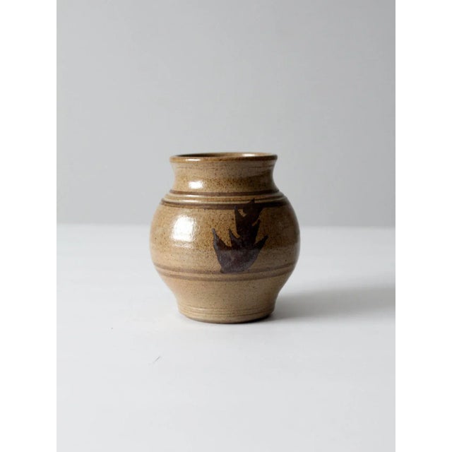Vintage Studio Pottery Vase For Sale - Image 6 of 10