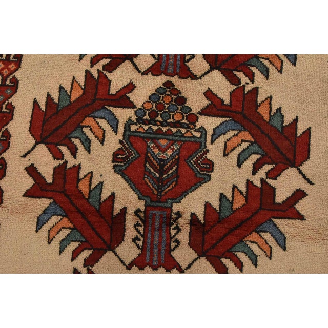 Textile Baloch Rug 3’4” X 6’4” Beige Wool Vintage Tribal Hand-Knotted Oriental Carpet For Sale - Image 7 of 12