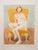 Yellow 'Seated Nude on a Yellow Chair' by Robert Wilbert, 1974, Detroit, Michigan, American Modernist For Sale - Image 8 of 8