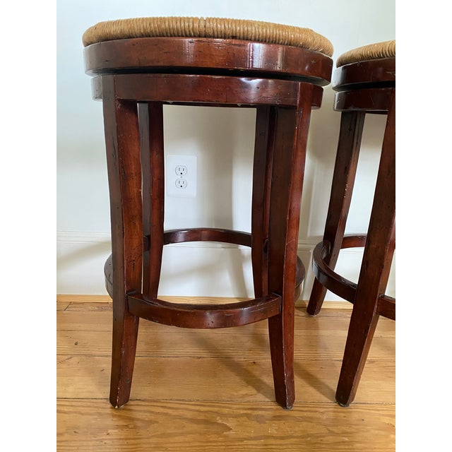 Guy Chaddock Swivel Bar Stools a Pair Chairish