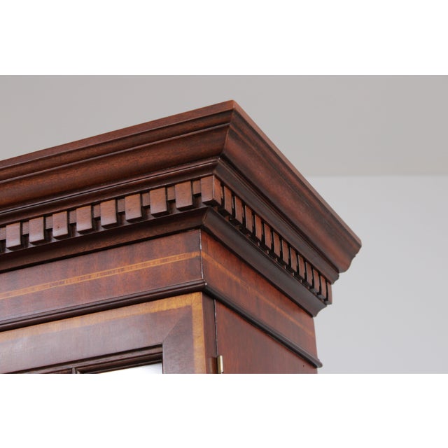 Councill Craftsmen Flame Mahogany 4 Door Breakfront Bookcase For Sale - Image 12 of 16