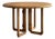 Round Mid-Century Danish Style Warm Wood Dining Table For Sale