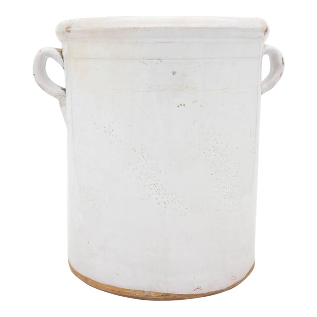 Antique Stoneware Urn With Handles For Sale