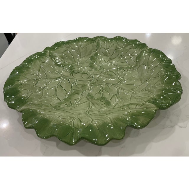 [Price includes professional packing service at UPS to ensure your item arrives safely.] Striking vintage serving platter...