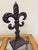 This vintage iron fleur de lis (flower of the lily)would be a nice piece of garden decor or really anywhere in your home...