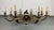Antique Italian Painted Brass Chandelier. From the collection of Bob and Dolores Hope from their estate located in Toluca...
