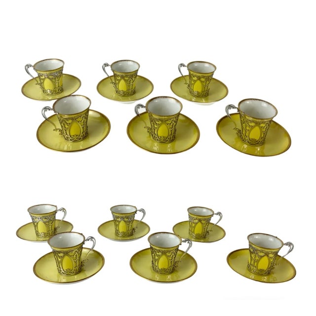 English Early 20th Century Aynsley & Sterling Demitasse Serving Set- 26 Pieces For Sale - Image 3 of 12