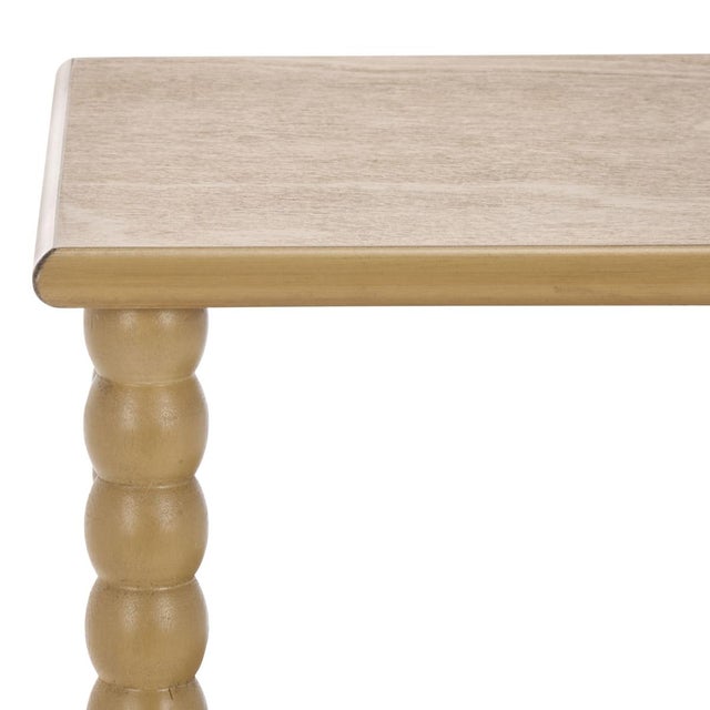 Spritely Home Dilyn Bobbin 3 Shelf Accent Table in Desert Brown For Sale - Image 4 of 7