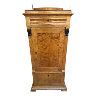 Mid 19th Century Biedermeier Style Tall Cabinet For Sale