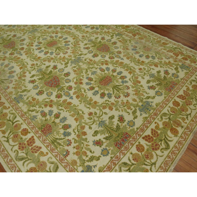 Vintage Zabihi Collection Spanish Cuenca Carpet - 8'4" x 14' For Sale - Image 4 of 8