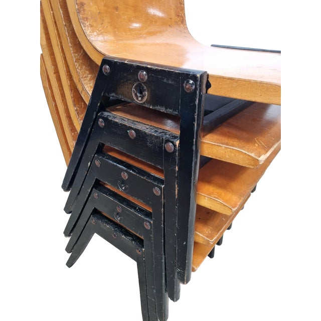 Stacking Chairs from Roland Rainer, Vienna, 1952 For Sale - Image 14 of 18