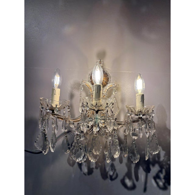 Italian “Maria Teresa” Wall Sconces, a Pair For Sale - Image 6 of 12