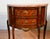Late 19th Century 1890s Pair French Louis XV Walnut Satinwood Inlay & Marble Top Nightstands For Sale - Image 5 of 18