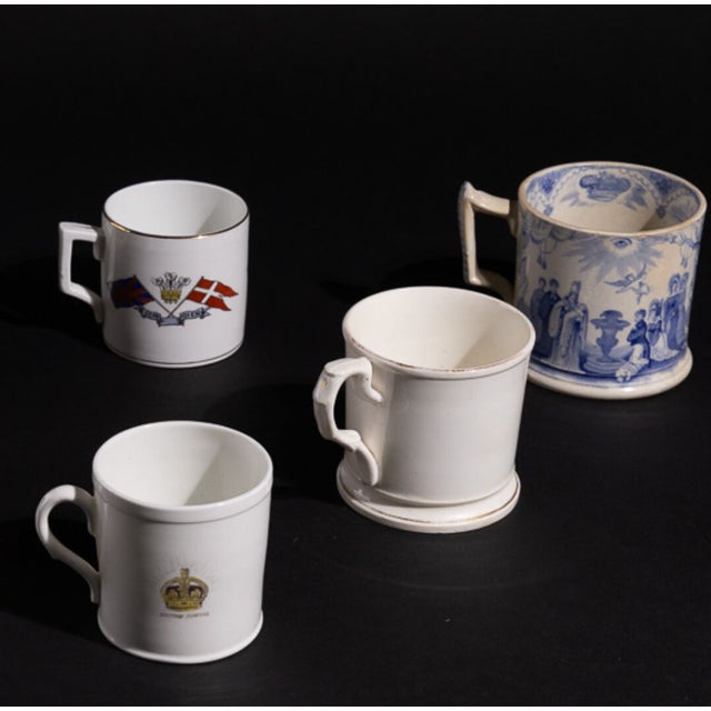 English Political Caricature Cups, Set of 6 For Sale - Image 3 of 4