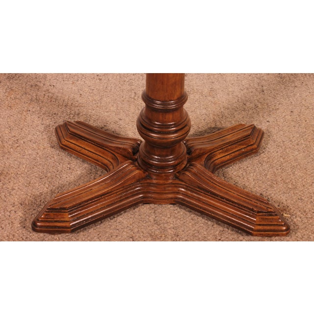 Antique Convertible Drawing Table in Walnut, 1800s For Sale - Image 12 of 13