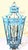 Exquisite Large Hand-Forged Iron Lantern – Verdigris Patina - 47” High X 24”Wide For Sale - Image 10 of 18