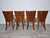 Art Deco Style Dining Chairs attributed to Jindrich Halabala, 1940s, Set of 4 For Sale - Image 14 of 18