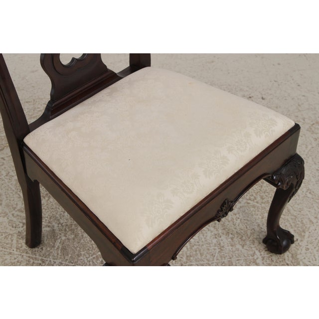Set of 6 Stickley Mahogany Chippendale Dining Chairs For Sale - Image 12 of 18