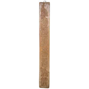 Wooden Gingerbread Mold, Circa 1850