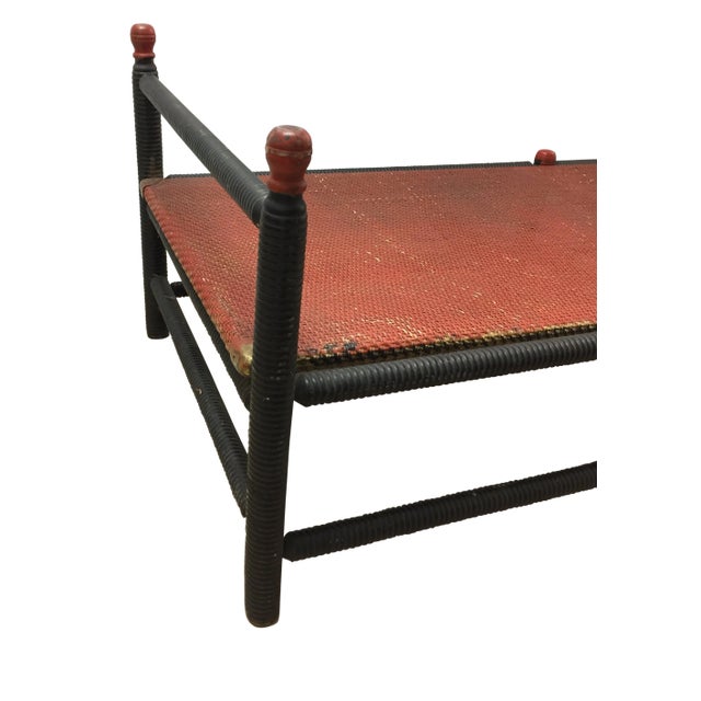 Wood Heywood Wakefield Late 19th Century Vintage American Cane Chaise For Sale - Image 7 of 12