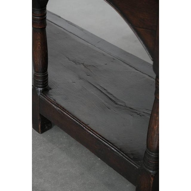 Antique English Side Table in Oak, 18th Century For Sale - Image 12 of 18