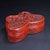 1980s Vintage Chinese Carved Cinnabar Lacquer Box – Butterfly Form With Plum Blossom Motif For Sale - Image 5 of 10
