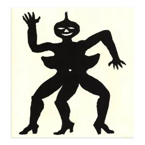 1975 Alexander Calder 'Three Legged Figure' Surrealism France Lithograph