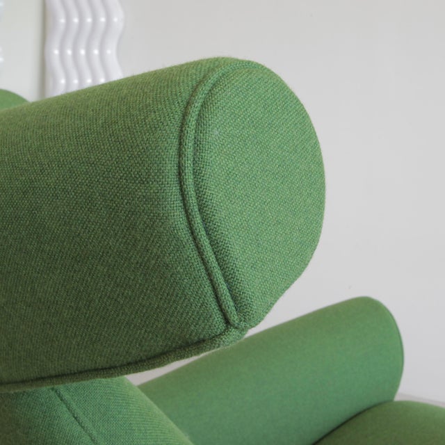 Set of Ox Chair and Ottoman by Hans J. Wegner, Denmark, 1980s For Sale - Image 3 of 9